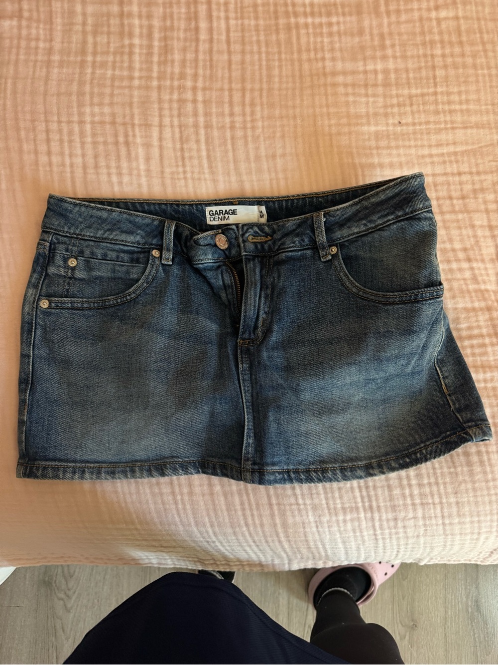 Garage Blue Denim Mini Skort - Picture 2 of 2